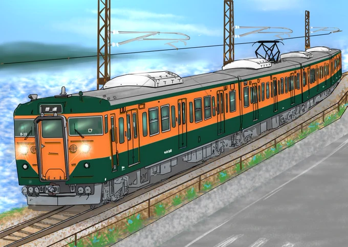 113系40N岡山車の湘南色妄想とおまけ①塗り替えただけ(案外違和感なくていいかも)②Hゴム周りを塗装③オタクの願望東海道線風④おまけ 四国 