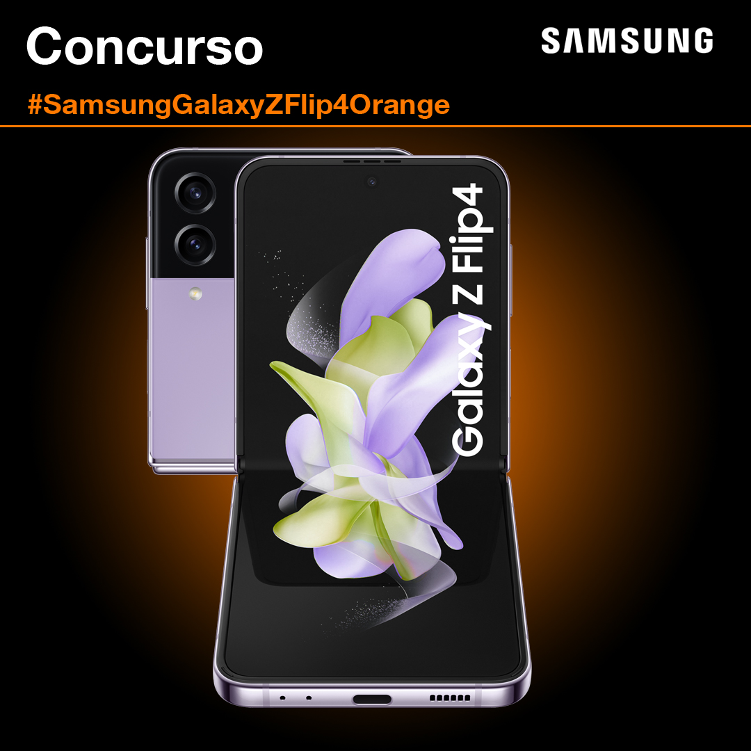 orange_es's tweet photo. 🚨 Menudo #SamsungUnpacked 🤩 ¿Y si lo celebramos con un CONCURSAZO? ¡Llévate lo último de Samsung!
👉🏼Sígue a @orange_es y @SamsungEspana 
🧡 Haz RT 
💬 Cuéntanos cuál es la característica que mas te ha gustado del nuevo Samsung Galaxy Z Flip4 con el HT #SamsungGalaxyZFlip4Orange https://t.co/PStf0rIQwS