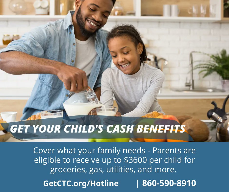 SimplifyCt's tweet image. #CT families with #kids: do you know about the #ChildTaxCredit? You can receive cash paid directly to your family each month: up to $3,600 total per year per child!  Get started:
buff.ly/3Qb0PTZ