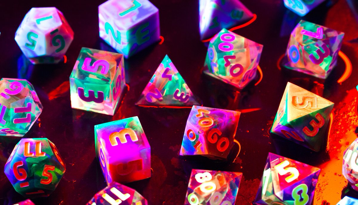 wildearthdice's tweet photo. THE CYBERPUNK COLLECTION OFFICIALLY LIVE🥳

https://t.co/xnGDUSqWHQ
Let's smash this. The neon party starts now.

Retweets much appreciated🙏

#dice #DnD #handmadedice #Kickstarter #ttrpg #dungeonsanddragons https://t.co/u1MkqdReoc