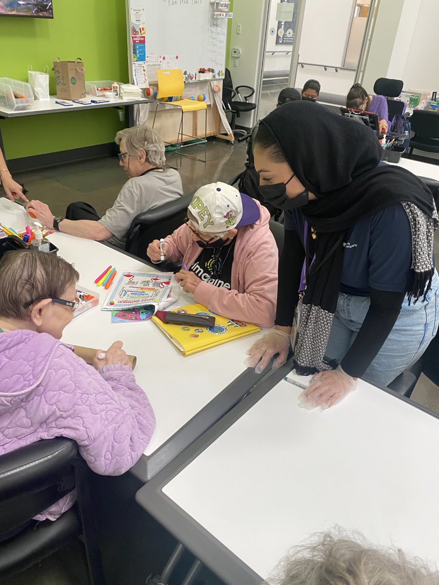 Last week we had <a href="/BehrPaint/">BEHR Paint</a>  volunteer in our program. They assisted our participants with fun projects and curriculum. Thank you <a href="/BehrPaint/">BEHR Paint</a> for spending the morning with us.💚✨