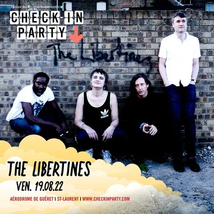 lepopulaire_fr's tweet photo. The Libertines, invités de dernière minute du festival #CheckInParty de Saint-Laurent en #Creuse
https://t.co/WRtAncaOKG https://t.co/7NJKs5pBDf