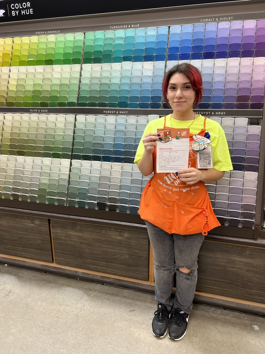 On two separate occasions this week, I had a customer take the time to speak with me on the experience they had in the paint department with Anais. She provided solutions to their issues and delivered amazing customer service. Keep up the great work Anais! @homedepot1901