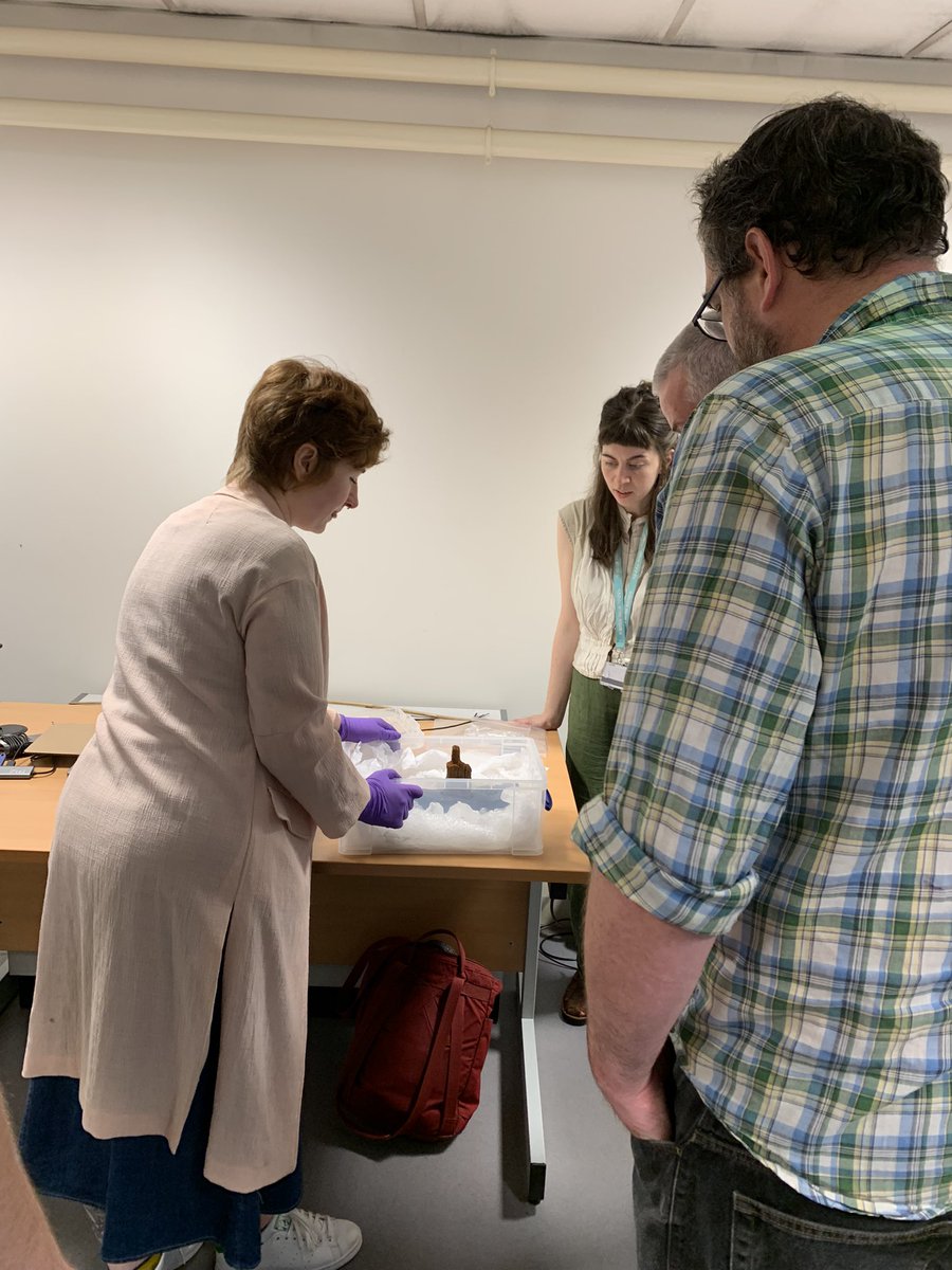 papgleeson's tweet photo. X-ray set up and it’s first object, analysis of hammerhead from the Spanish Armada in the Ulster Museum collections, to help conservation decisions. https://t.co/qo2oSxOi3k