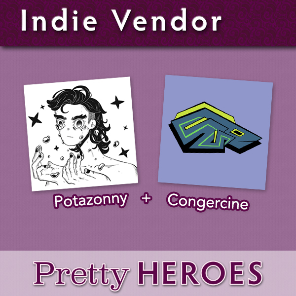 congercine's tweet photo. Catch me at @PrettyHeroes This weekend, Aug 13-14! I'll be tabling in the AA with my friend @/potazonny (insta) :D https://t.co/26RwWT8JV9