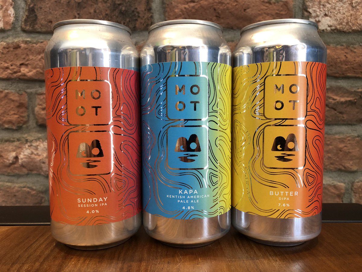 New from <a href="/mootbrew/">Moot Brew Co</a> 
-Sunday 4% Session IPA
-KAPA 4.8% American Pale
-Butter 7.6% DIPA
