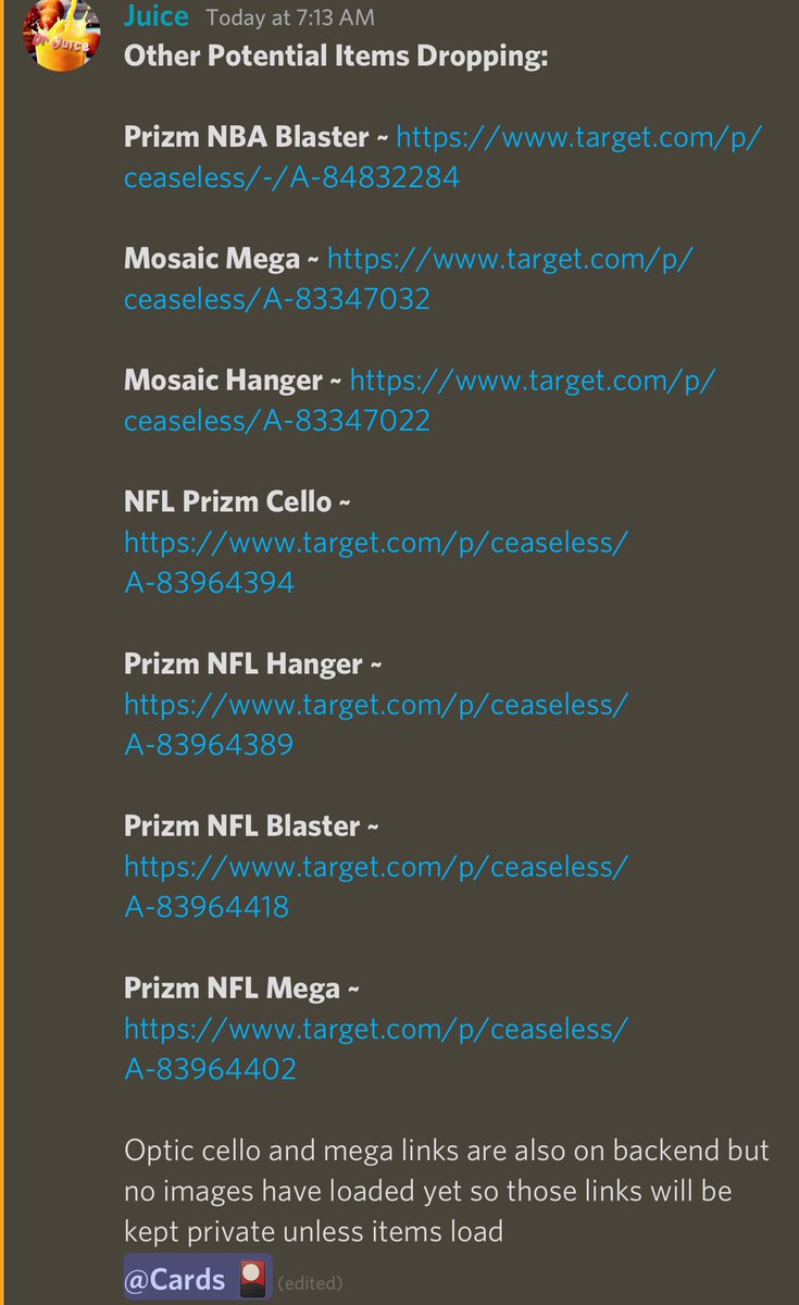 CeaselessCooks's tweet photo. Absolute cookout on Optic NFL this morning 🔥 

Members were informed almost a month in advance for this drop. We also provided Optic blaster link hours before it even loaded! 

And to top it off, we showed members how to bypass the qty limit to order unlimited Optic blasters ♾ https://t.co/ed7alwrUCr