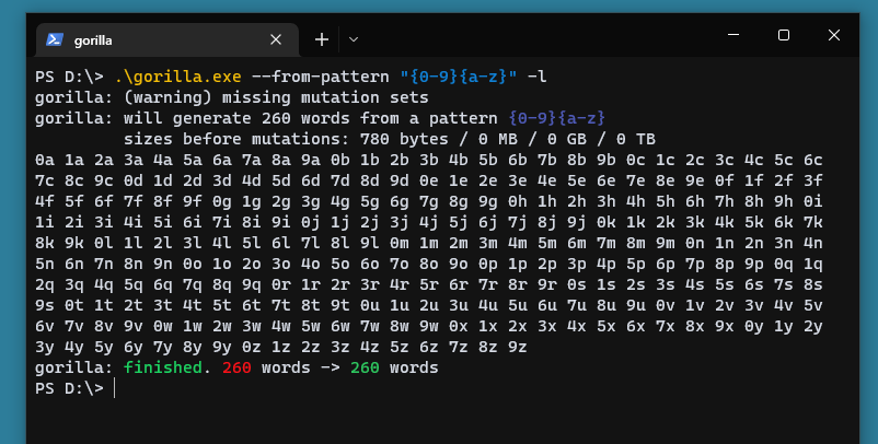 Andrei (@handrei_1) on Twitter photo Introducing gorilla! The ultimate wordlist tool. It is capable of scraping websites for words, extend existing ones using advanced mutations or compute passwords using patterns! #infosec #redteam 
Get it here: github.com/d4rckh/gorilla Introducing gorilla! The ultimate wordlist tool. It is capable of scraping websites for words, extend existing ones using advanced mutations or compute passwords using patterns! #infosec #redteam 
Get it here: github.com/d4rckh/gorilla