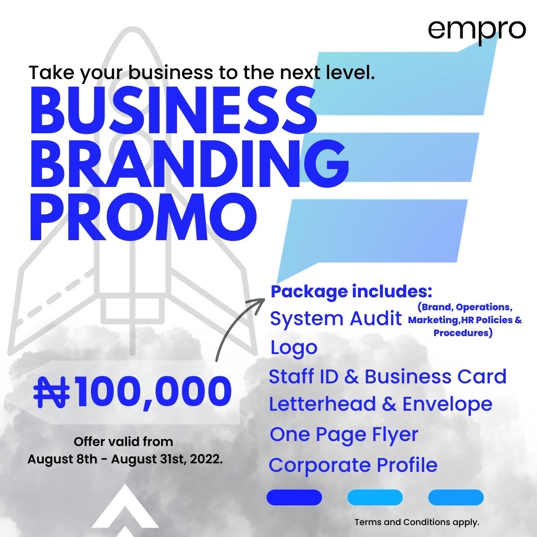 empro_hq's tweet image. Your brand is actually more than your logo. 

Your brand is a fine combination of your people, your strategy, mission and vision, core values and most importantly your customer experience.

Take advantage of our ongoing promo and give your biz the required upgrade.

#empro