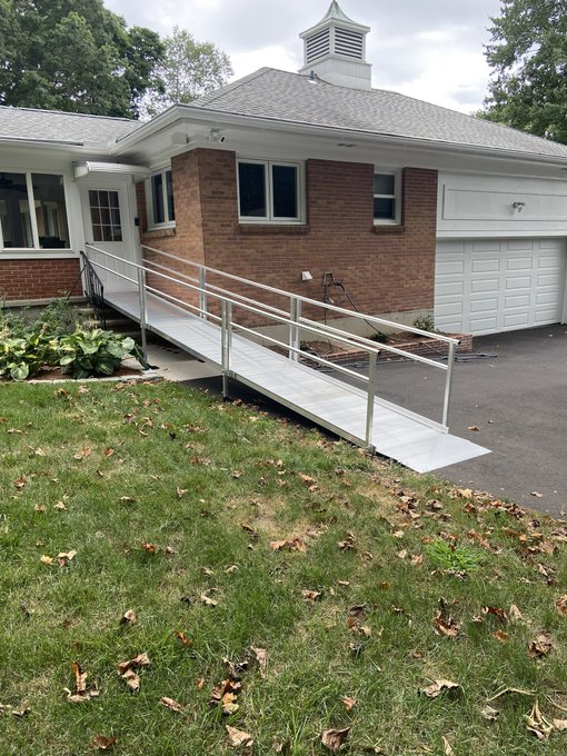 EZ-Access Ramp Install completed today by our Certified Techs ☀️
All ramps are custom fit to your needs.  Book a free evaluation today! Give us a call at 860-761-0008 
-
-
#wheelchairramp #connecticut #homeaccessibility