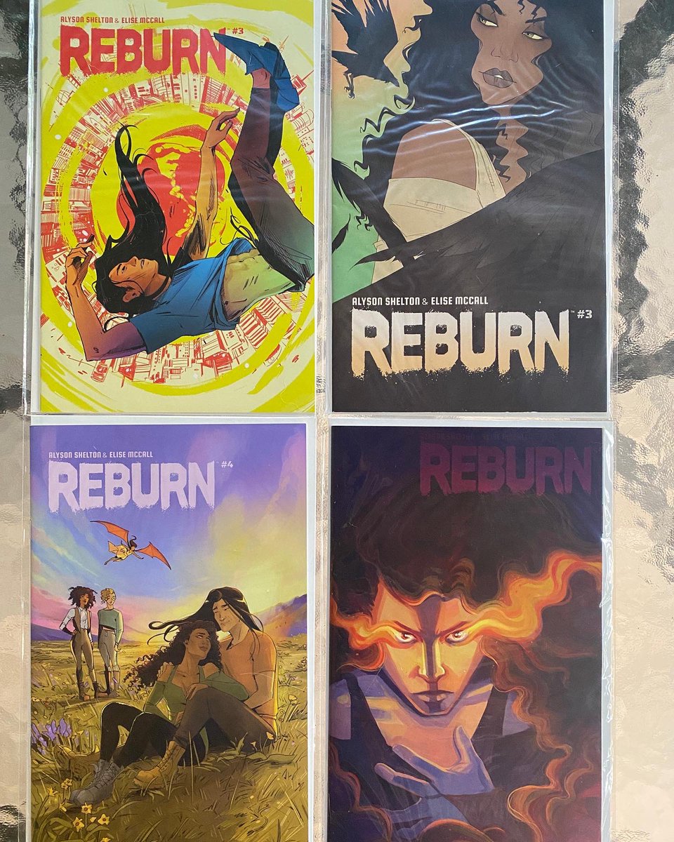 lifeincredits's tweet photo. Excited to receive our copies of @reburncomic from the latest #kickstarter campaign! Check out Ep. #42 with @PetelleJessica to hear how it began!
#indiecomics #femaleprotagonist #firepowers #badasswomen #allfemaleteam #allfemalecreativeteam #womenincomics @byalysonshelton https://t.co/LZl2V507G9