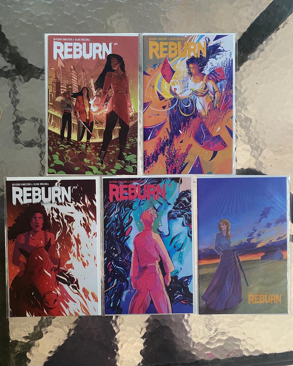 lifeincredits's tweet photo. Excited to receive our copies of @reburncomic from the latest #kickstarter campaign! Check out Ep. #42 with @PetelleJessica to hear how it began!
#indiecomics #femaleprotagonist #firepowers #badasswomen #allfemaleteam #allfemalecreativeteam #womenincomics @byalysonshelton https://t.co/LZl2V507G9