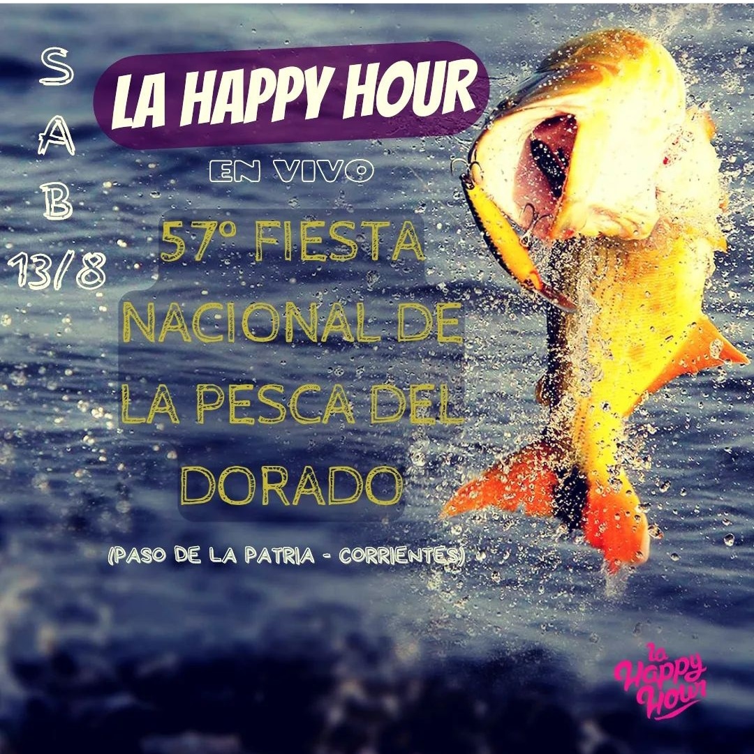 lahappyhourOk's tweet photo. Este sábado 13/8 en la "57° Fiesta Nacional De La Pesca Del Dorado" 

📍 Paso de la patria (Corrientes) 🎣 https://t.co/63R0cZr95m