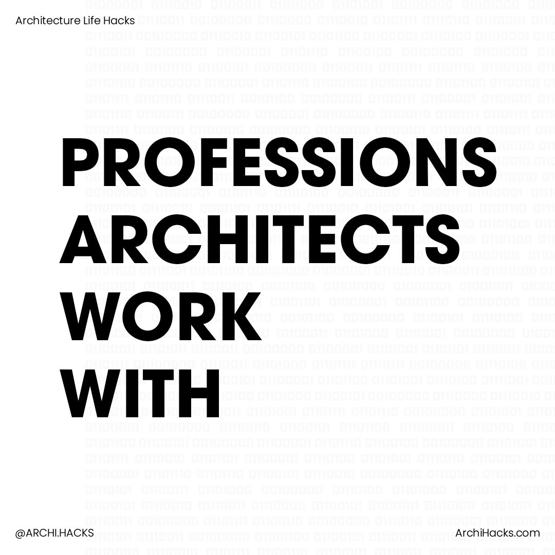 ArchiHacks's tweet photo. So many interesting design and engineering professions that work with each other!

Read the full blog post, including tips on working with other professionals, at https://t.co/PaGjkMkUQH 😊
Read original post: https://t.co/zfAUTKC6ht https://t.co/gvI5rqG7aB