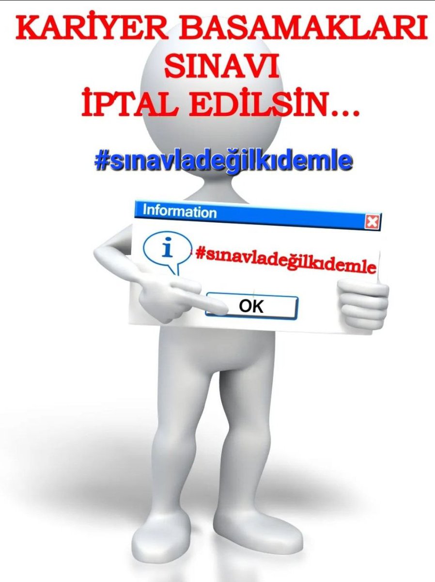 Bıkmadan doğrusunu söylemeye devam bu iş sınavla olmaz #sınavladeğilkıdemle