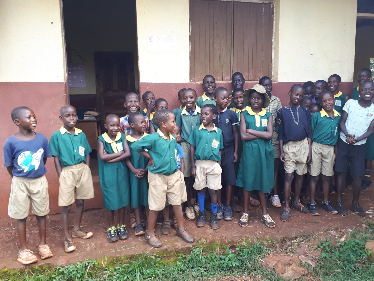 HartUganda2022's tweet photo. The beautiful and gentle kids at St Mary's primary school Buwenda. They live in an impoverished district, the school is a collection of 4 concrete floored &amp; plaster rendered rooms. School fees are the equivalent of £15 per student per term - an unafordable sum for so many. https://t.co/fVofS3x5HX