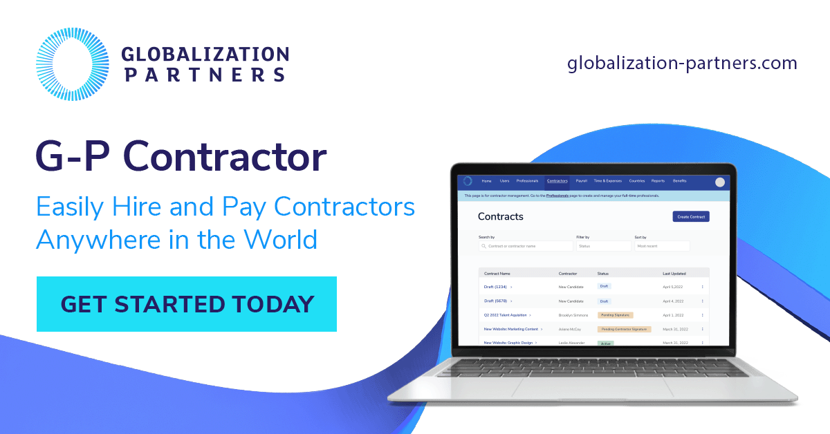 GlobalEOR's tweet photo. With G-P Contractor, the new extension of our Global Employment Platform™, you can now hire talent anywhere, regardless of employment type. Pay and track your employees and contractors quickly and easily — all in one place. https://t.co/MUsb53oMli
#GPContractor #HR https://t.co/pmJgQXQ1Y7