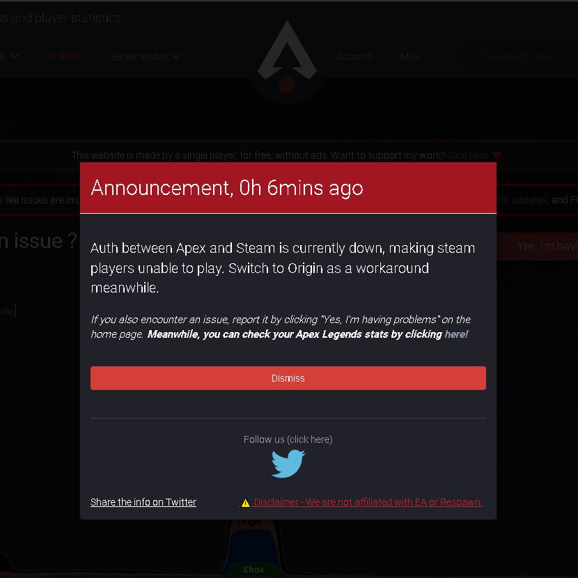 Imagine... 😑

<a href="/PlayApex/">Apex Legends</a> #apexlegends <a href="/Steam/">Steam</a> @OriginInsider