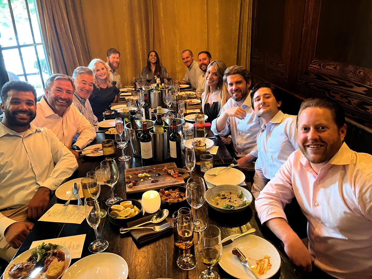 When the whole team is in town... we feast! The Patriot Capital team had an excellent time kicking off our August sales meeting with dinner at the Iberian Pig. Thank you, Toby for coordinating and bringing us all together for lots of laughs and delicious food!