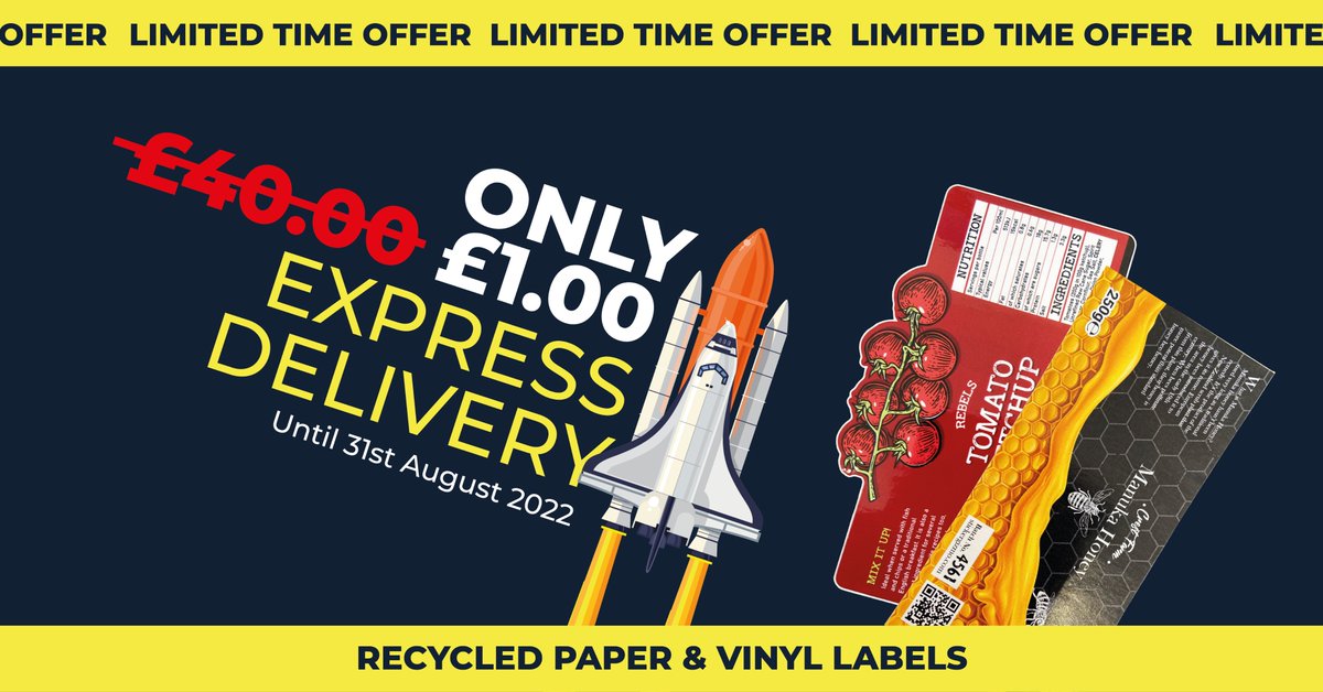 For a limited time our 3 day express delivery service is only £1.00! Get your orders fast. Save time and money!