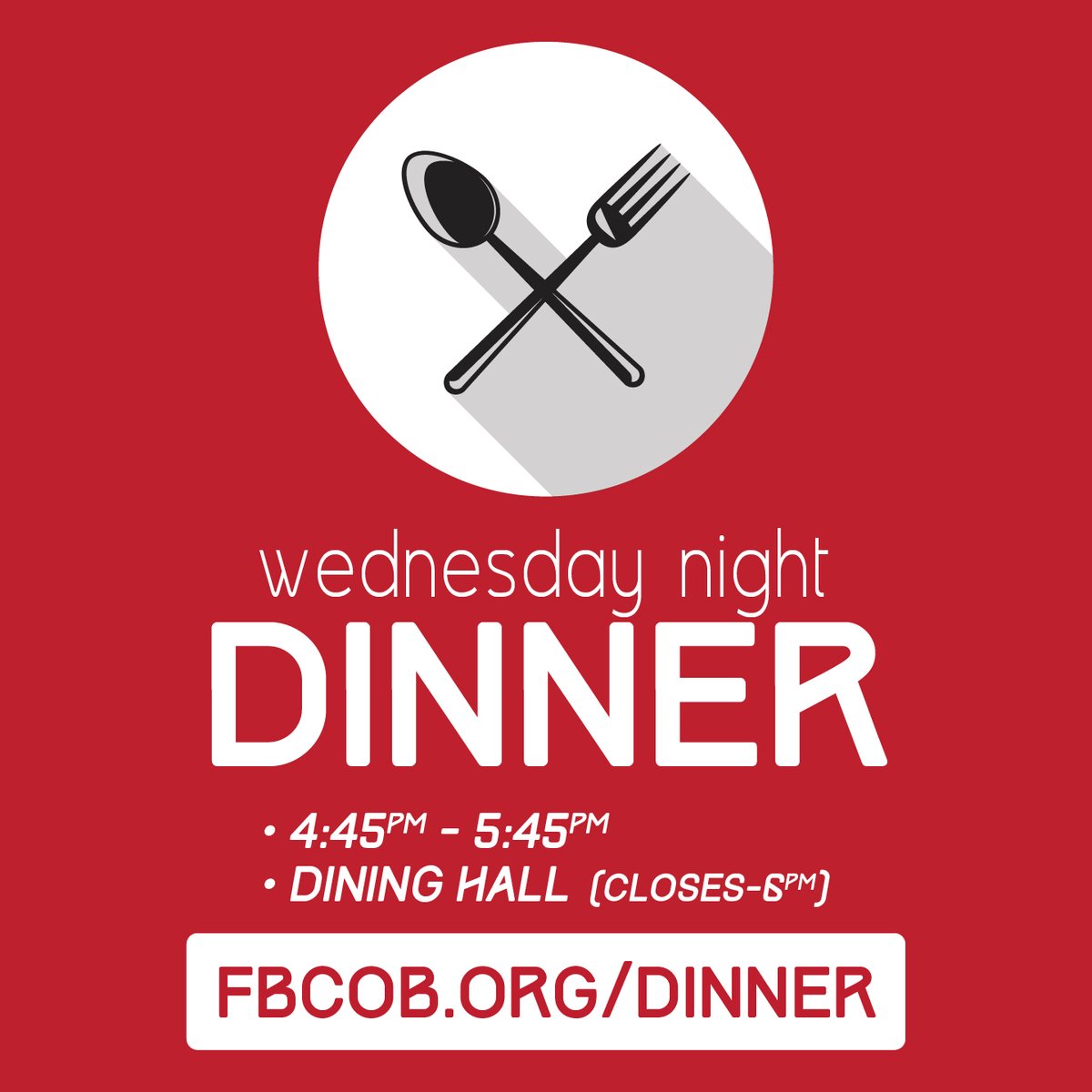 FBCOB's tweet image. MidWeek is back in full swing TONIGHT! Dinner begins at 4:45 and all Preschool, Kid, Student, and Adult activities begin at 6:15. More info &amp;gt; FBCOB.org/midweek