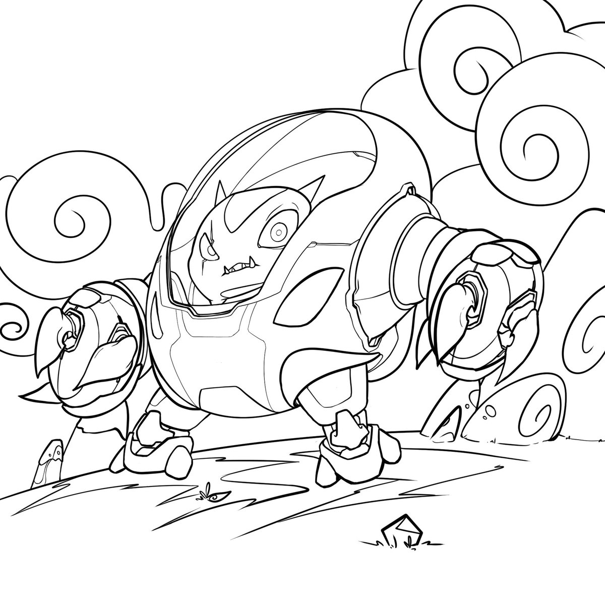 eggmini92's tweet image. Just having fun drawing again this guys!! 
❤️✍️🎨✏️❤️
#Mecha #Robot #gundam #cartoon