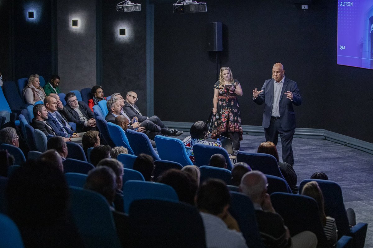 AltronGroup's tweet image. At Altron, our people matter to us. Connecting with them and hearing their views is part of our culture. Thank you all for participating in today’s Townhall led by our Executive Chairman &amp;amp; Interim Group Chief Executive, Stewart van Graan. #ThereWhenItMatters