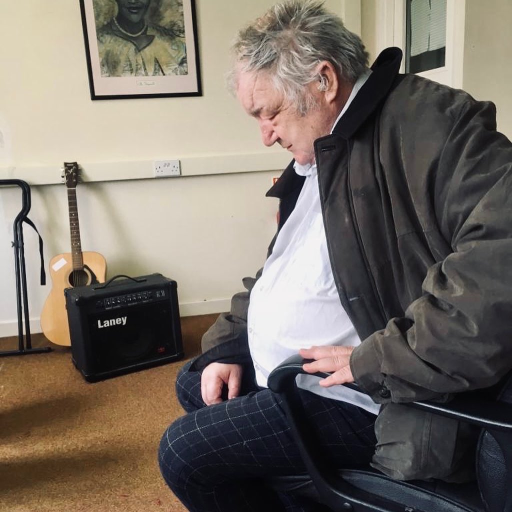 “When I can’t sleep at night - can’t sleep, I write” 
Very honoured to able able to post this intimate moment. (Name redacted) has worked with music therapist Jon Hall for a number of years, their collaborations have brought tears to our audiences whilst performing @BEHMHTNHS