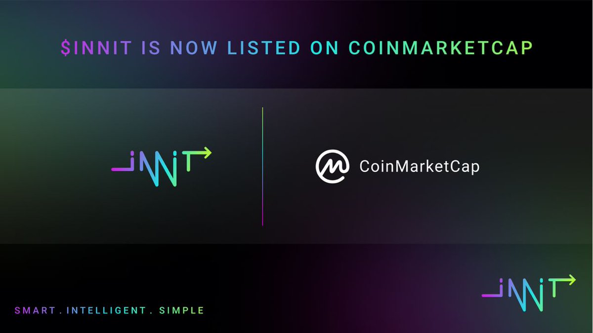 Innit4TheTech's tweet photo. $INNIT is officially listed on @cmclistings!

Make sure to go UPVOTE our project and try out our platform 👇👇

https://t.co/VooGjYnoz5

https://t.co/s9zx2C67Fv

#ETH #CRYPTO #BTC https://t.co/Rd2F9tDFIE