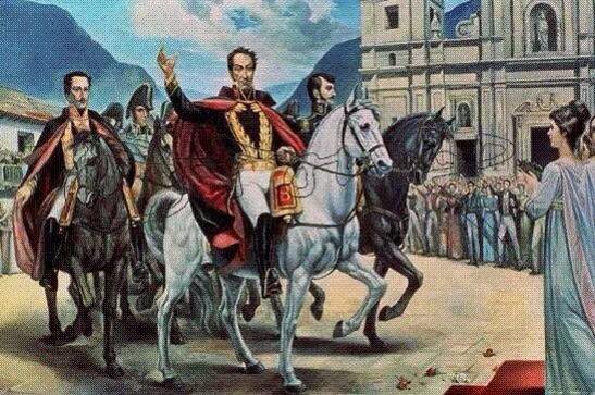 La victoria fulgurantes que registró la carrera militar de nuestro Libertador Simón Bolívar ocurrió el #10Ago de 1819 con su entrada gloriosa a Bogotá, tras culminar la Campaña de Los Andes. Colombia y Venezuela, hijas del mismo padre. <a href="/Soykarinacarpio/">Karina Carpio</a> #GranMarchaSocialista