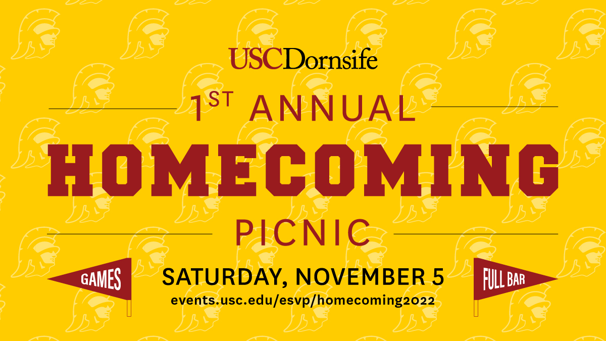 USC Dornsife College of Letters, Arts & Sciences (@uscdornsife) on Twitter photo ALUMNI: Donāt miss our first Homecoming Picnic on Sat., Nov. 5 before @USC_FB vs. <a href="/CalFootball/">Cal Football</a> at the <a href="/lacoliseum/">Los Angeles Memorial Coliseum</a> š
Enjoy food, full bar (21+), games, music & giveaways!
Tix will sell out ā buy early & save: ow.ly/OXYp50KaTTU ALUMNI: Donāt miss our first Homecoming Picnic on Sat., Nov. 5 before @USC_FB vs. <a href="/CalFootball/">Cal Football</a> at the <a href="/lacoliseum/">Los Angeles Memorial Coliseum</a> š
Enjoy food, full bar (21+), games, music & giveaways!
Tix will sell out ā buy early & save: ow.ly/OXYp50KaTTU