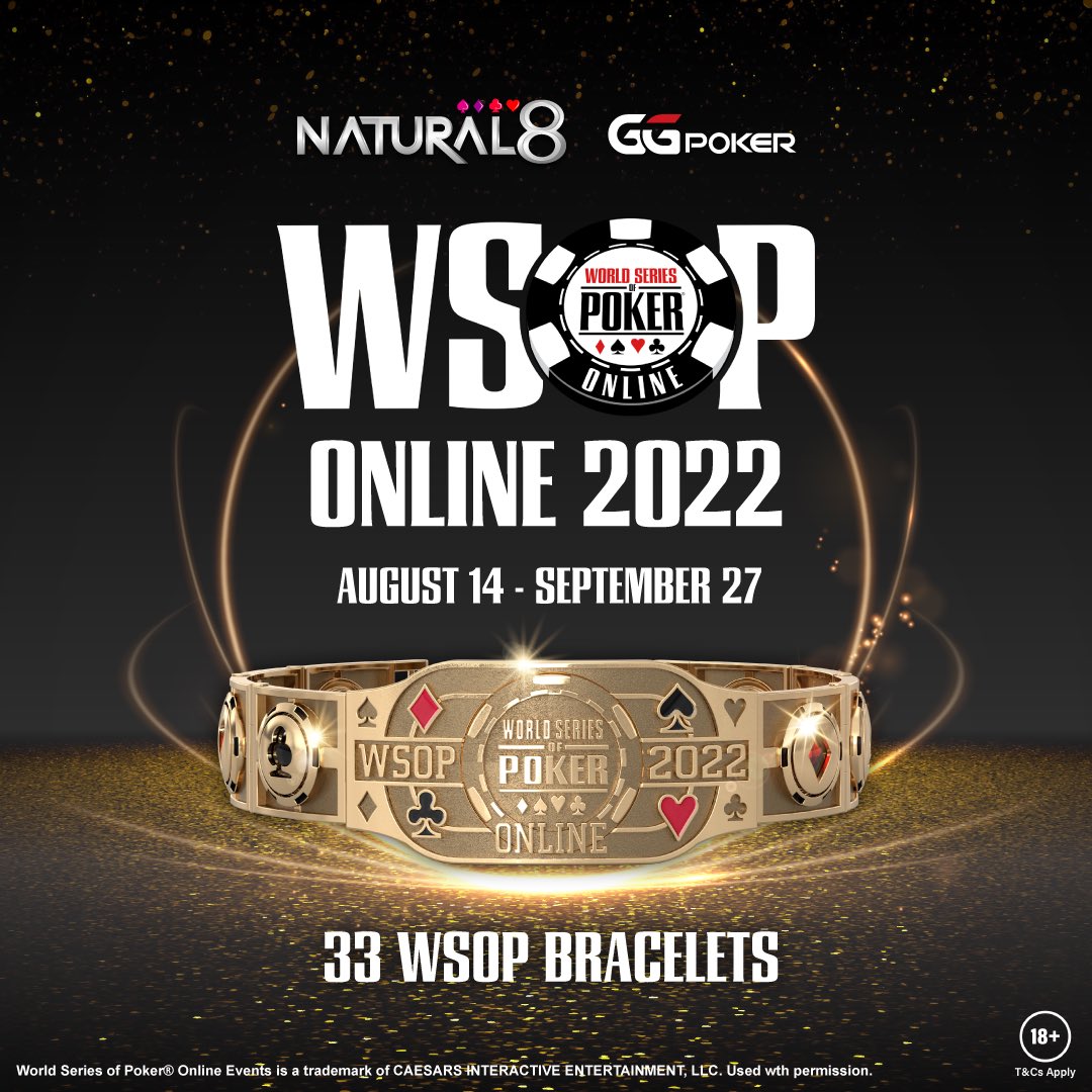 Natural8_JP's tweet photo. 🎉💰2022年N8ビックイベント💰🎉

♠️WSOP #7ミステリーバウンティ
8月23日3:00(ファイナルDay)
※ミステリーバウンティ1位(約1300万)

❤️WSOP Online2022
8月14日~9月27日
#33ブレスレットイベント

🌏N8会員登録
https://t.co/wfZ43L4pnR 

🌏N8チップ購入サポート
https://t.co/r0ryNK9gDI https://t.co/Vg1VKnAtoc