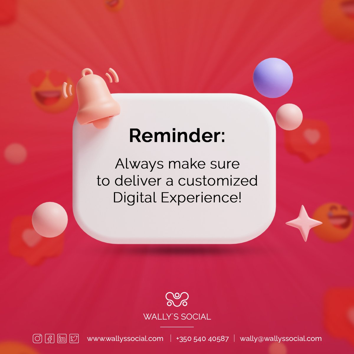 #TipOfTheDay The Digital experience you offer is what stays with your customers. By investing in the quality of these experiences is what will go beyond selling, you will also be creating a personality for your brand and a connection with your targeted audience.
