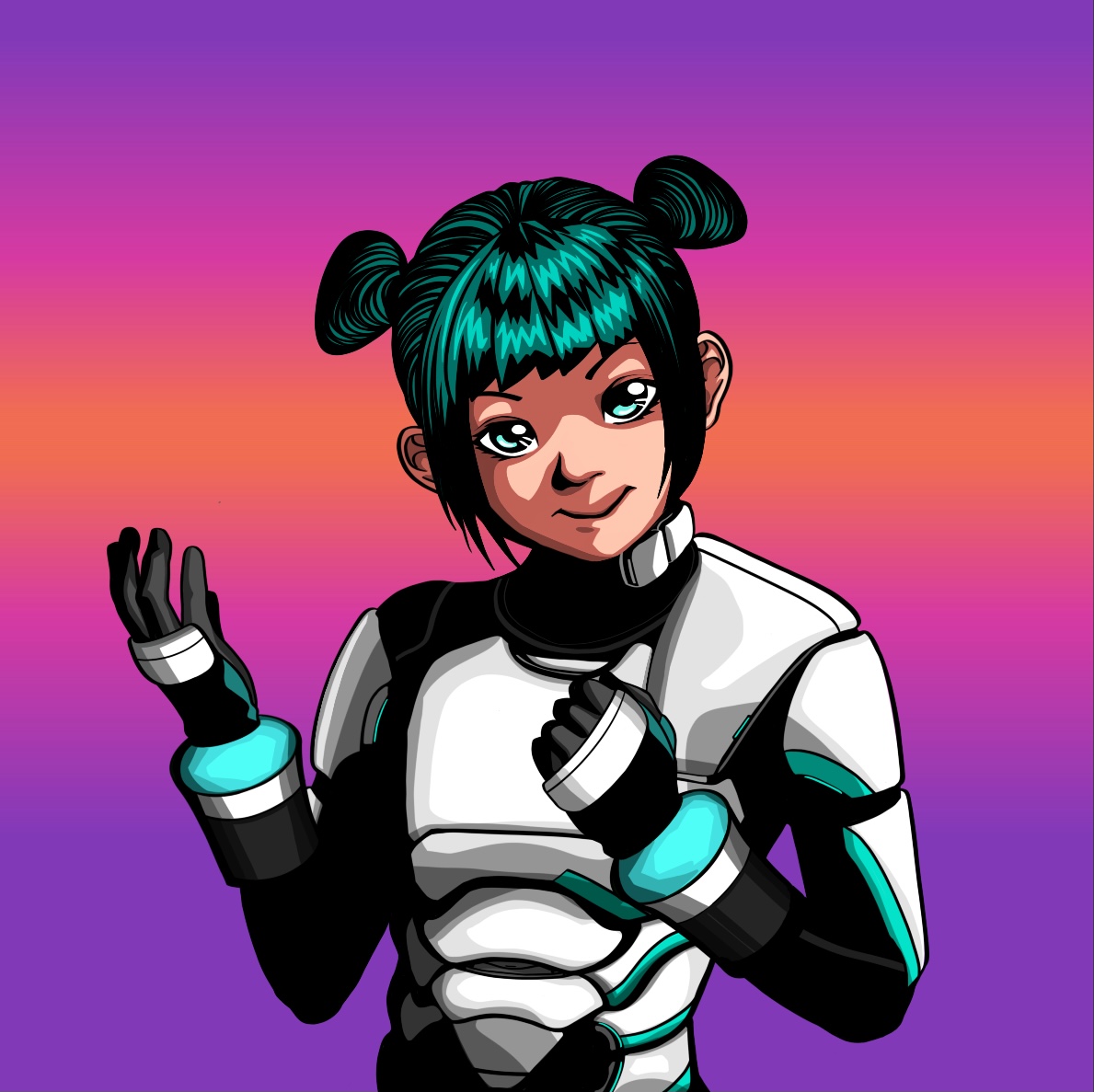 Gamma is crazy smart. Like, smartest 9-year-old in the whole world smart. Her parents are Professors at the top university in *all* Arcadia, and THEY think she's smart.

Too young to compete you say? Oh... you haven't met Gammabot yet...

#NFTs #NFT #Arcadia #NFTstory #whitelist