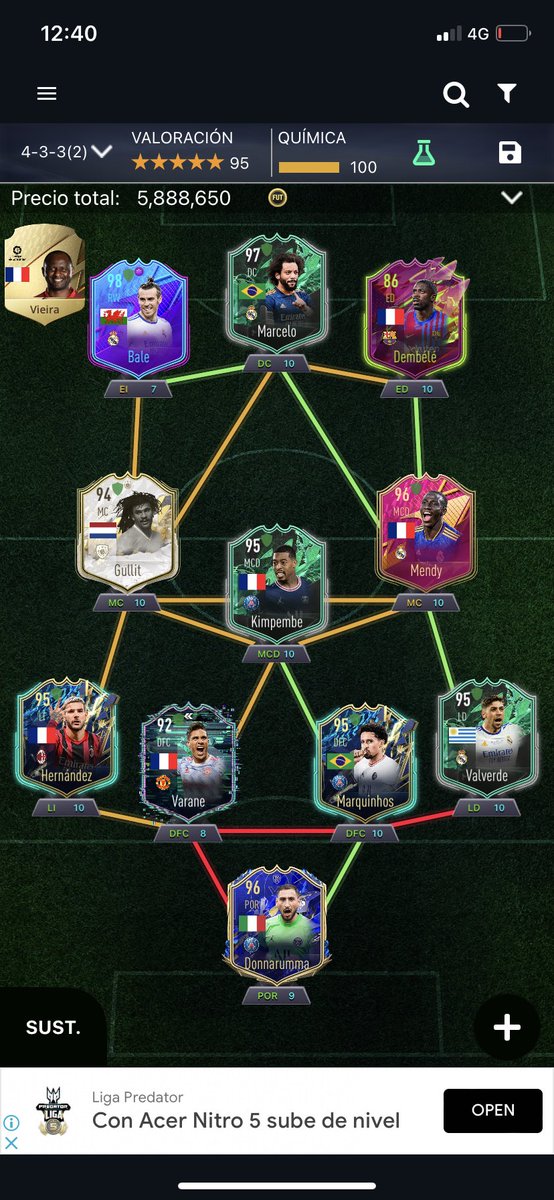 marioaguilarxxi's tweet photo. Así quedaría el equipo con Varane y Dembelé cuando salgan. 🫣🫣 https://t.co/BwTfgLSID4