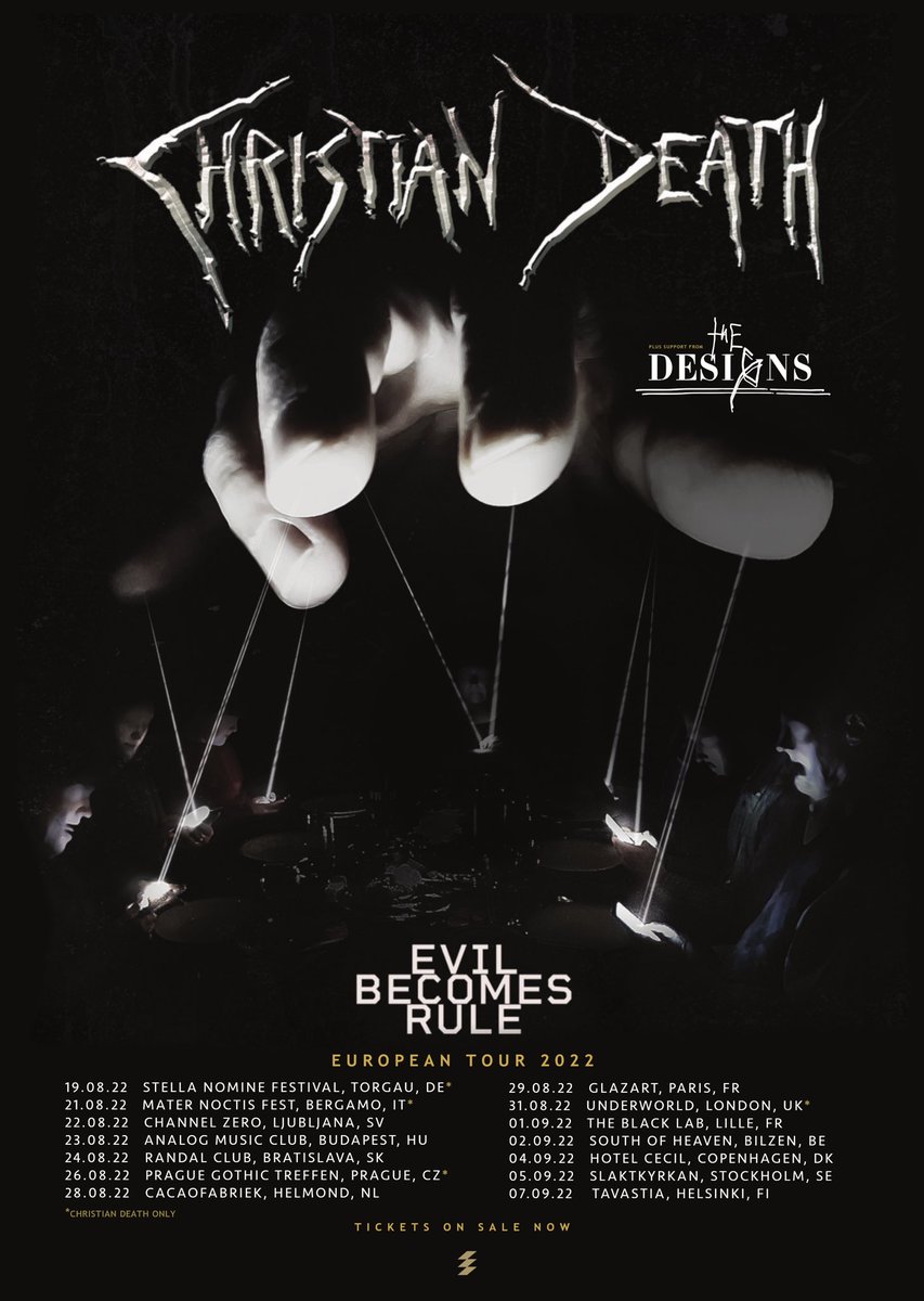 Hitting the road with <a href="/ChristianDeath/">CHRISTIAN DEATH</a> soon 🔥 hope to see you there! #deathrock