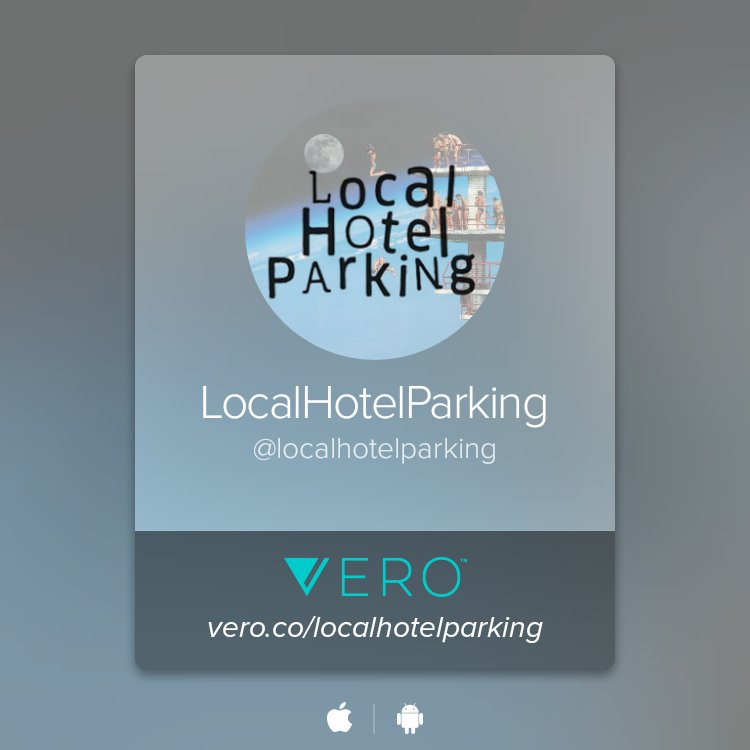 Catch me on yet another social media platform...
vero.co/localhotelpark…