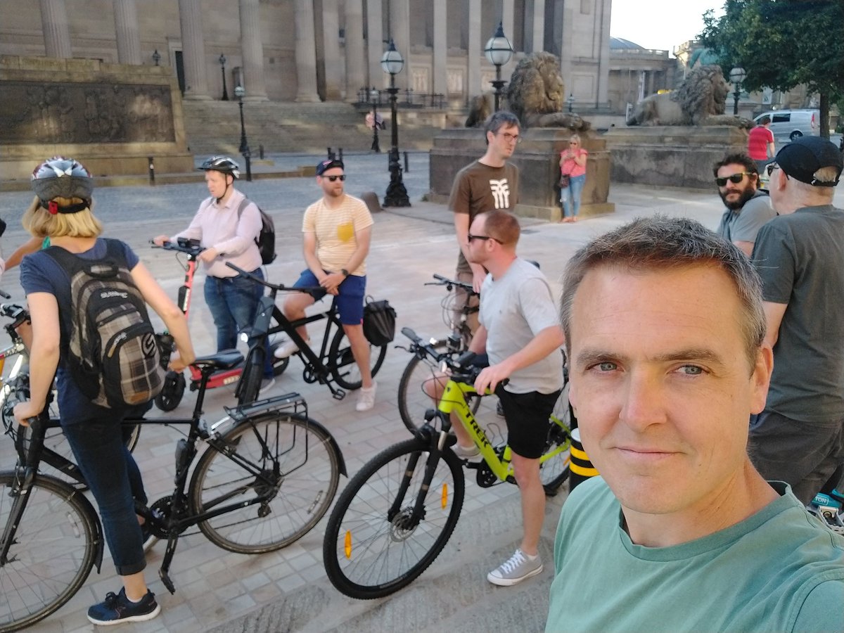 Meeting with local cycling campaigners to look at new Lime Street cycle infrastructure. Glad some decent segregated lanes included, but when they end you are spewed out into dangerous poorly designed junctions. Fixes needed, and we cant keep making these mistakes <a href="/activetraveleng/">Active Travel England</a>