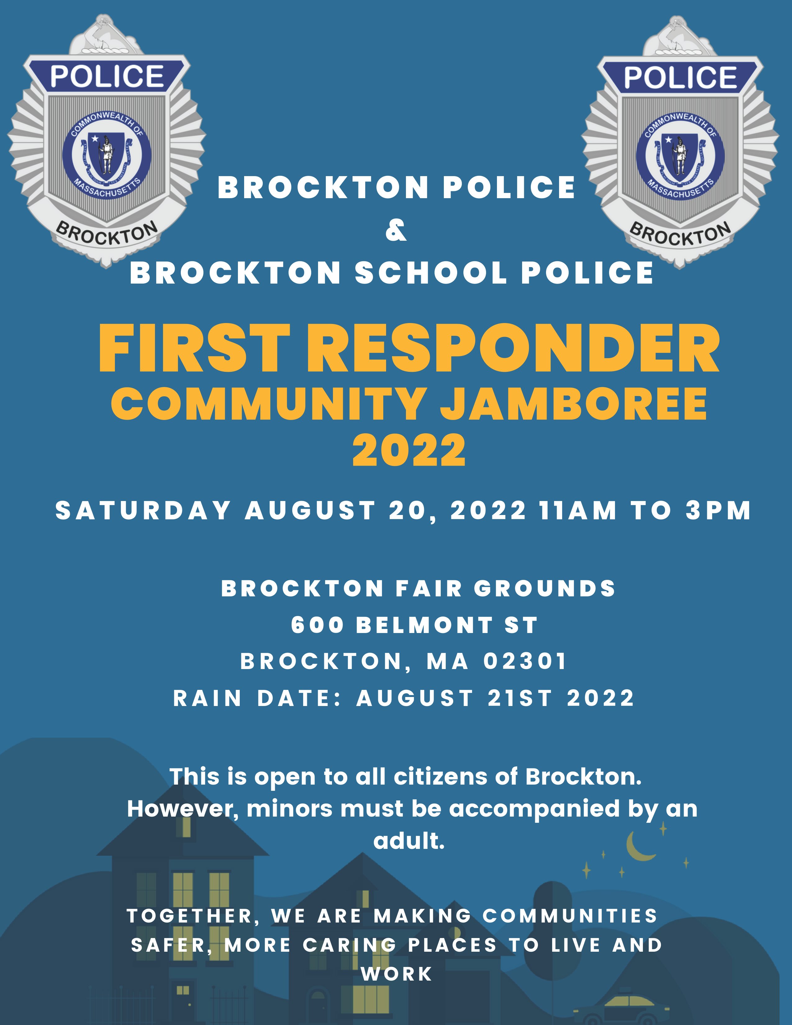 Brockton Public on Twitter "Save the date! Our city's first responders