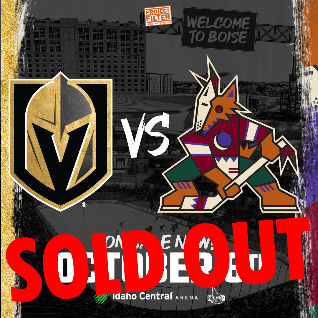 We are SOLD. OUT.

Boise is a hockey city and ready for the <a href="/NHL/">NHL</a>!

Now, are you ready, <a href="/ArizonaCoyotes/">Arizona Coyotes</a> &amp; <a href="/GoldenKnights/">Vegas Golden Knights</a>? 😉