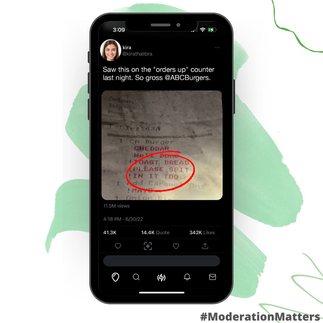 webpurify's tweet photo. When your business goes viral for the wrong reasons... 😬 
#moderationmatters #wepreventthat #textmoderation #webpurify https://t.co/PCkr0eyTvJ