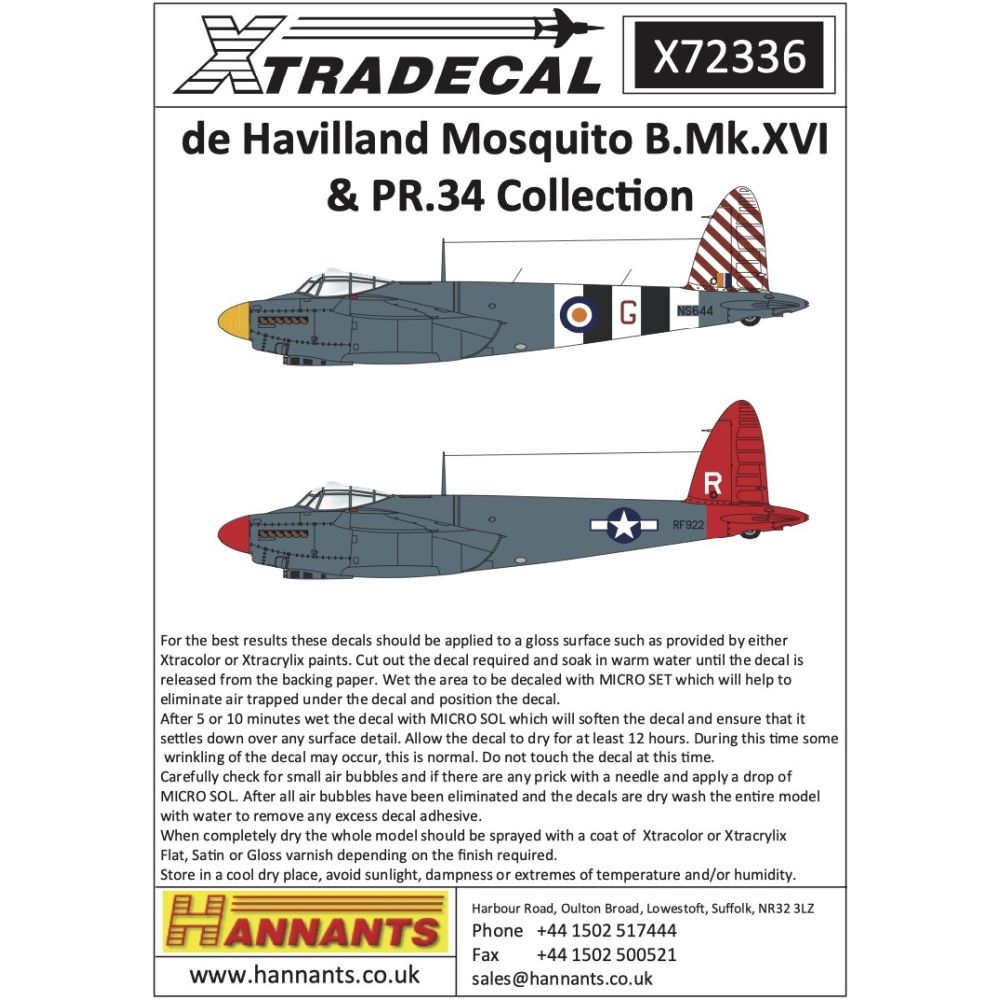 SGSModelStore's tweet image. Recently added - Xtradecal X72336 de Havilland Mosquito B.Mk.XVI & PR.34 Collection 1/72
only £ 8.09 GBP.
Show now 👉👉 shortlink.store/cIe5LeI4SK