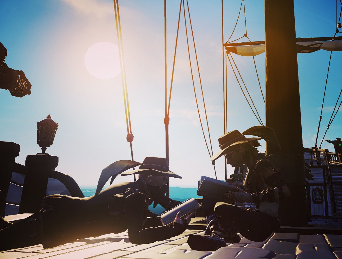 Learning how to be a good pirate…
#SeaOfThieves 
#SoTShot