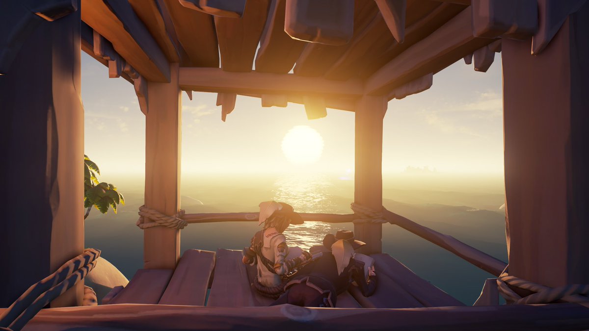 vcv1cki's tweet photo. Learning how to be a good pirate…
#SeaOfThieves 
#SoTShot https://t.co/F3rtAHa3q4