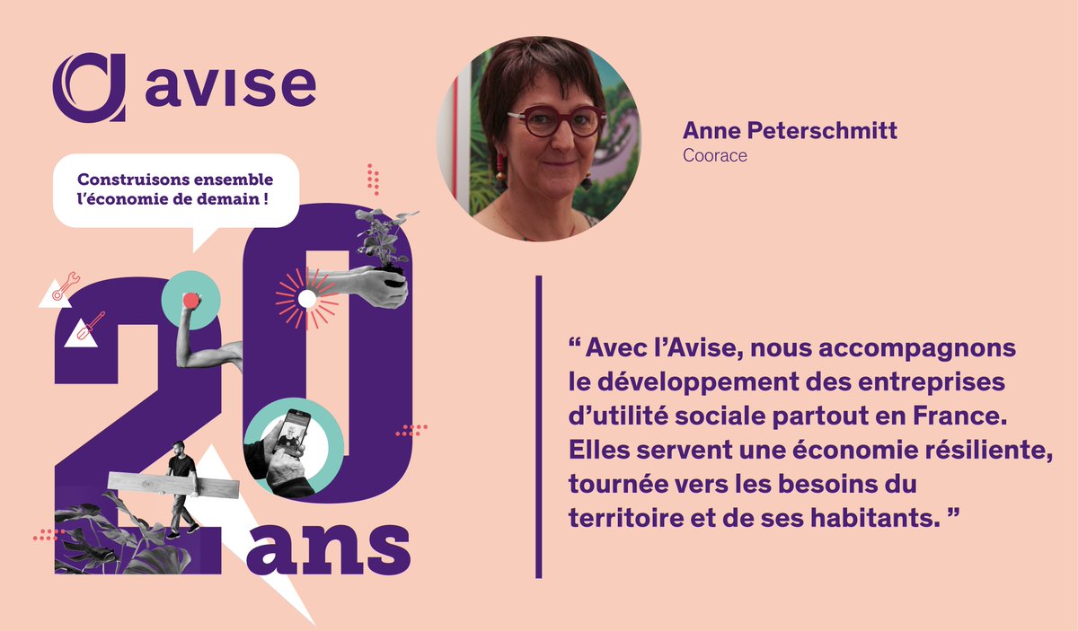 🎉L'Avise fête ses 20 ans !

Qui sont les membres de l'Avise et pourquoi ont-ils choisi de s'engager à nos côtés ?

🎤Anne Peterschmitt, représentante de <a href="/COORACE/">Coorace</a>, vous donne sa réponse

▶ lnkd.in/eCdpsbtE