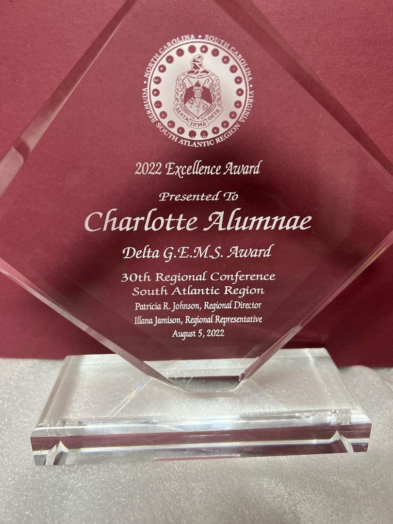 dstcltalumnae's tweet photo. Congratulations Charlotte Alumnae Chapter on winning chapter awards at the 30th South Atlantic Regional Conference!
#CACCares #CACRocks #CACGivesBack #SensationalSAR #DST1913 https://t.co/uUlyYj4RF7