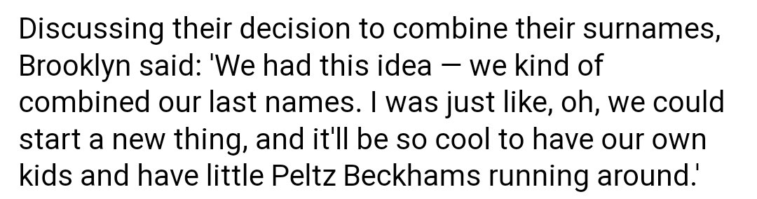 emmyfg's tweet image. Brooklyn Beckham introducing double barrel surnames to the world is akin to Alexandra Burke bringing 'elephant in the room' to the UK