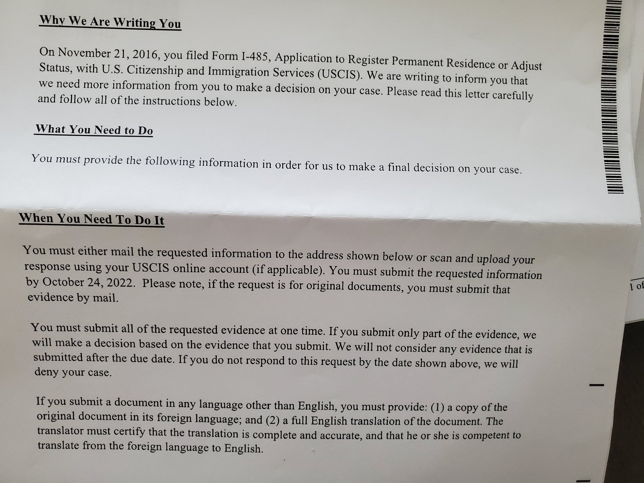 Nicolette Glazer on Twitter "What gives, USCIS? this is the 2nd Rfe