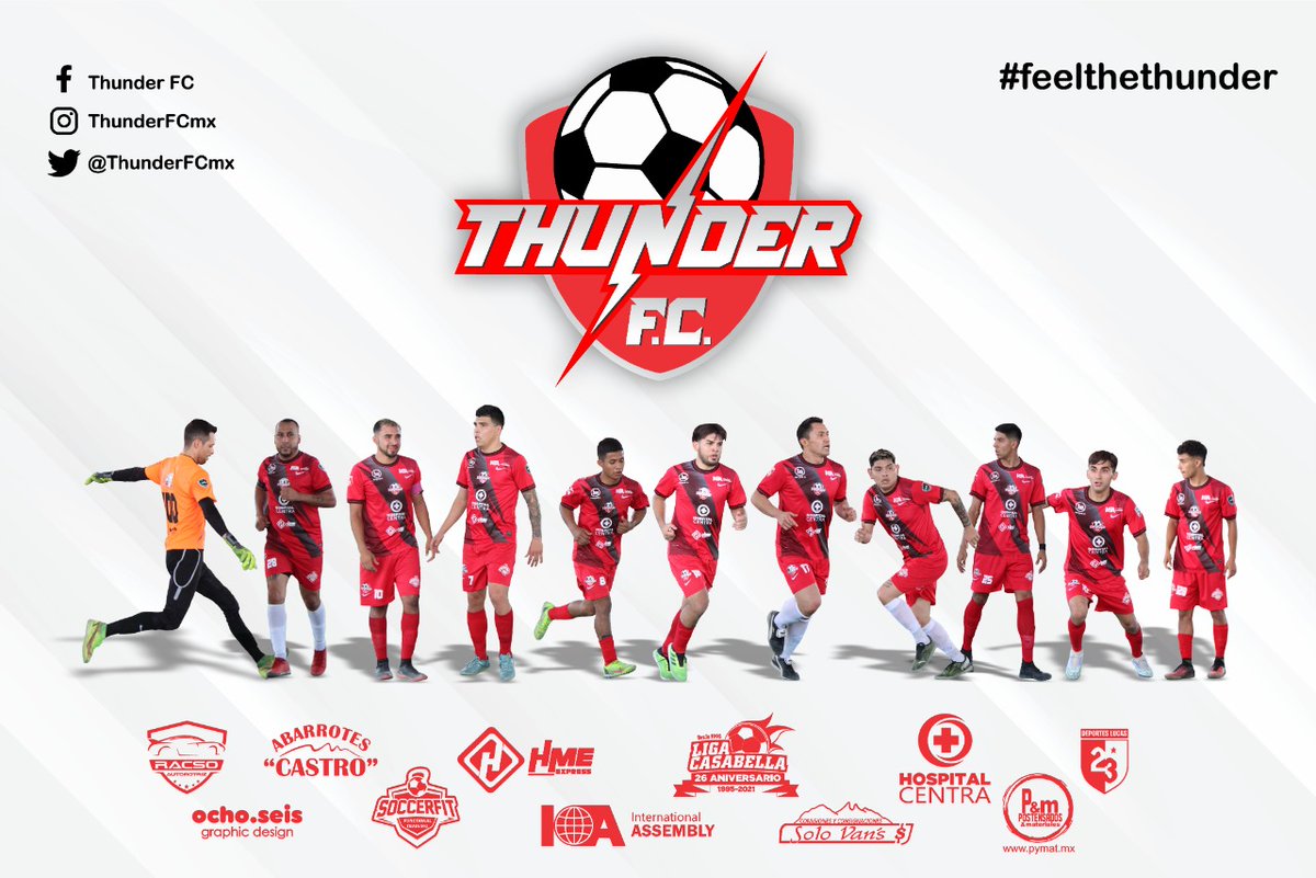 Enfocados en a la meta, disfrutemos del camino!
Vamos Thunder FC, con todo en busca del boleto a los Playoffs!
#FeelTheThunder