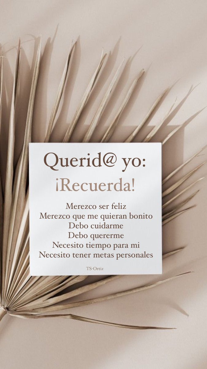Tu que me lees, Recuerda:
#eresbrillante #PositiveVibes #SocialWorkTwitter #autoestima #TSOrtiz